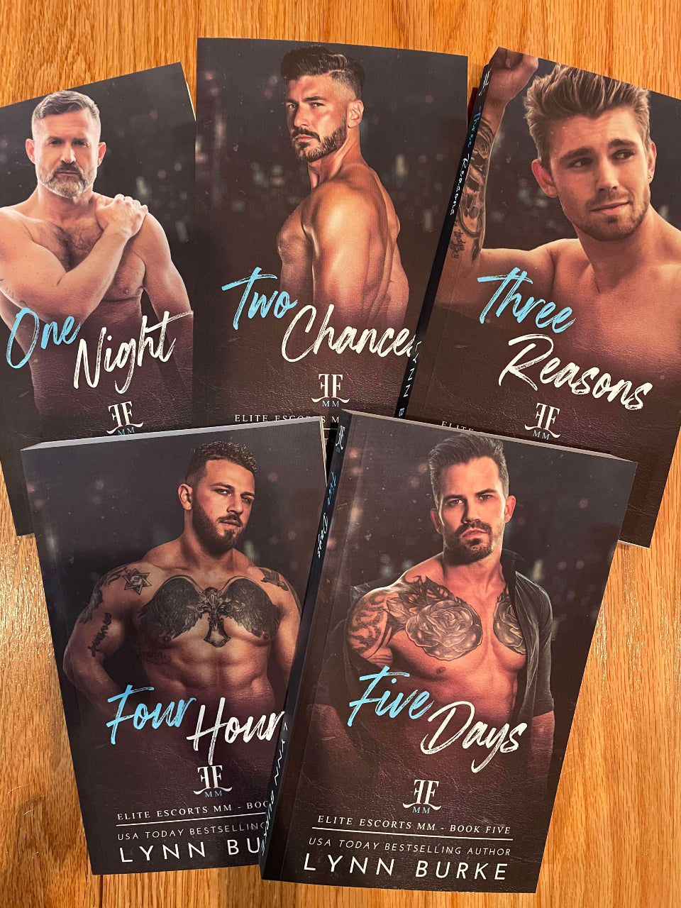 Elite Escorts MM Signed Paperback Bundle by Lynn Burke IS A CONTEMPORARY GAY ROMANCE SERIES