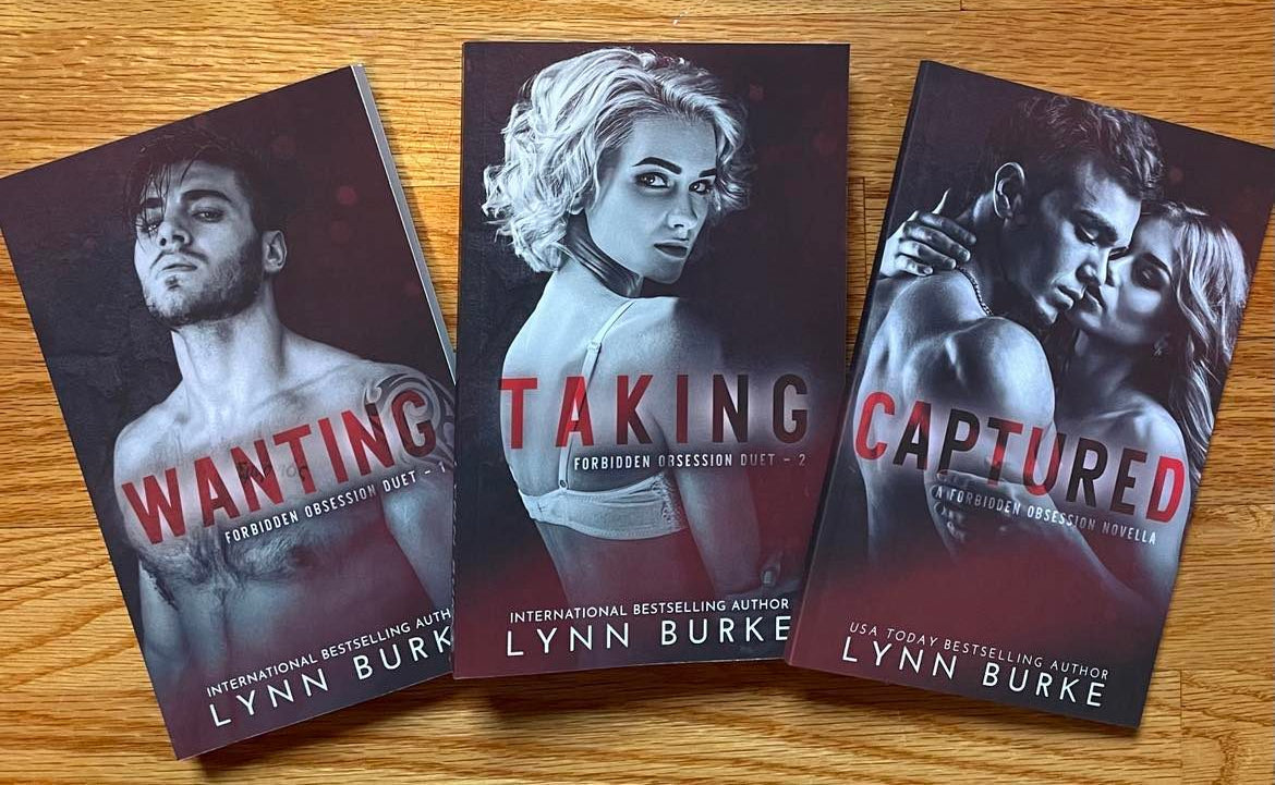 Forbidden Obsession Signed Paperback Bundle by Lynn Burke IS A FORBIDDEN, DARK ROMANCE DUET