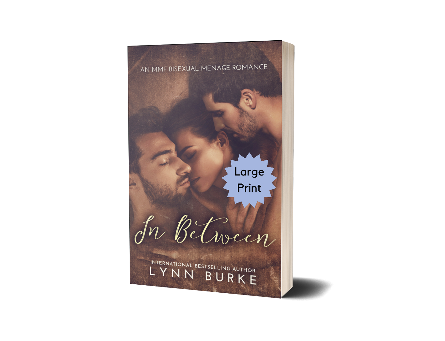 In Between Signed Large Print by Lynn Burke