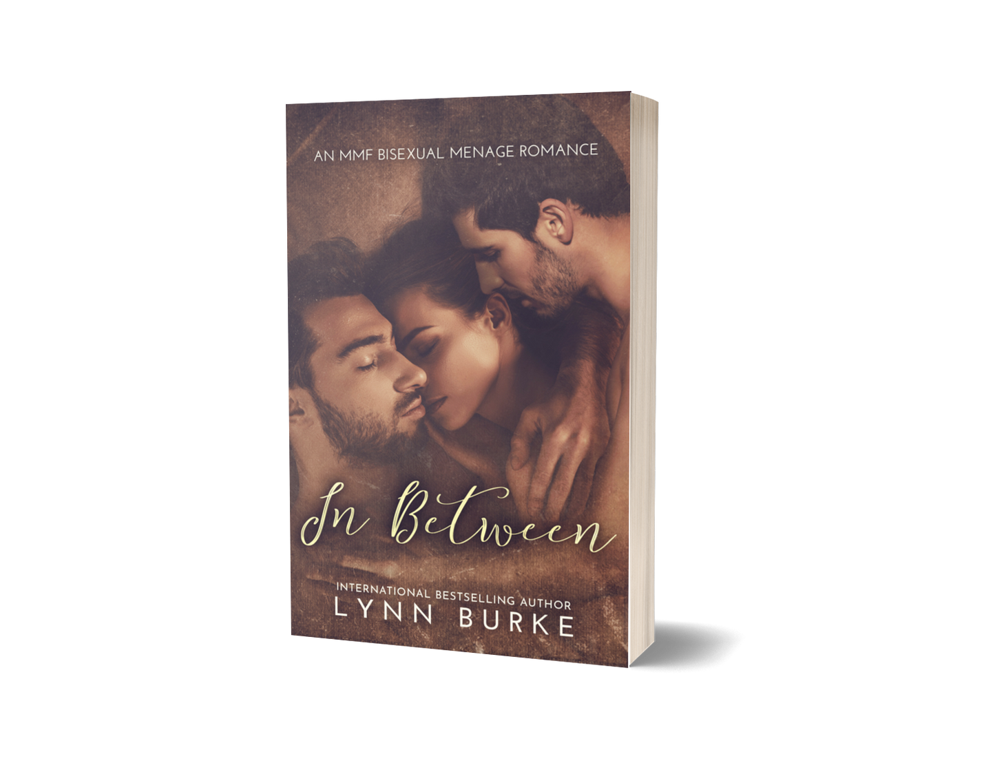 In Between Signed Paperback by Lynn Burke S AN MMF OFFICE ROMANCE STANDALONE NOVEL