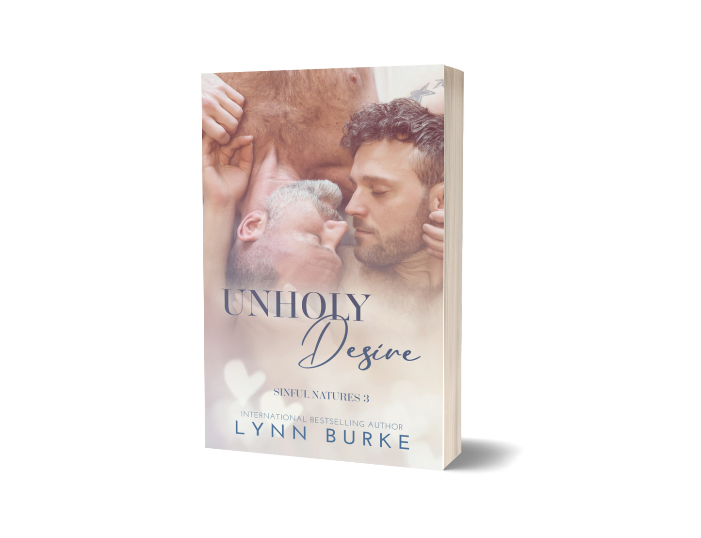 Unholy Desire Signed Paperback by Lynn Burke IS A FATHER'S BEST FRIEND GAY ROMANCE NOVEL