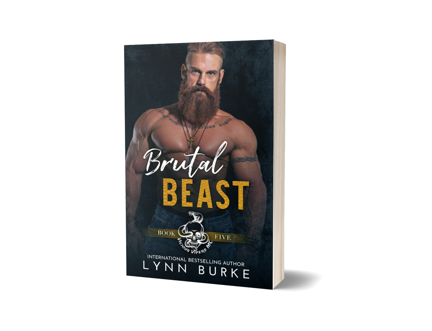 Brutal Beast Signed Paperback by Lynn Burke IS A SINGLE MOM, SECOND-CHANCE MOTORCYCLE CLUB ROMANCE NOVEL