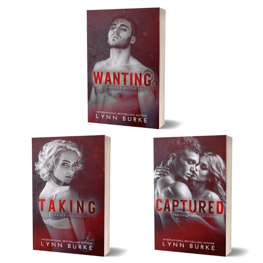 Forbidden Obsession Signed Paperback Bundle by Lynn Burke IS A FORBIDDEN, DARK ROMANCE DUET