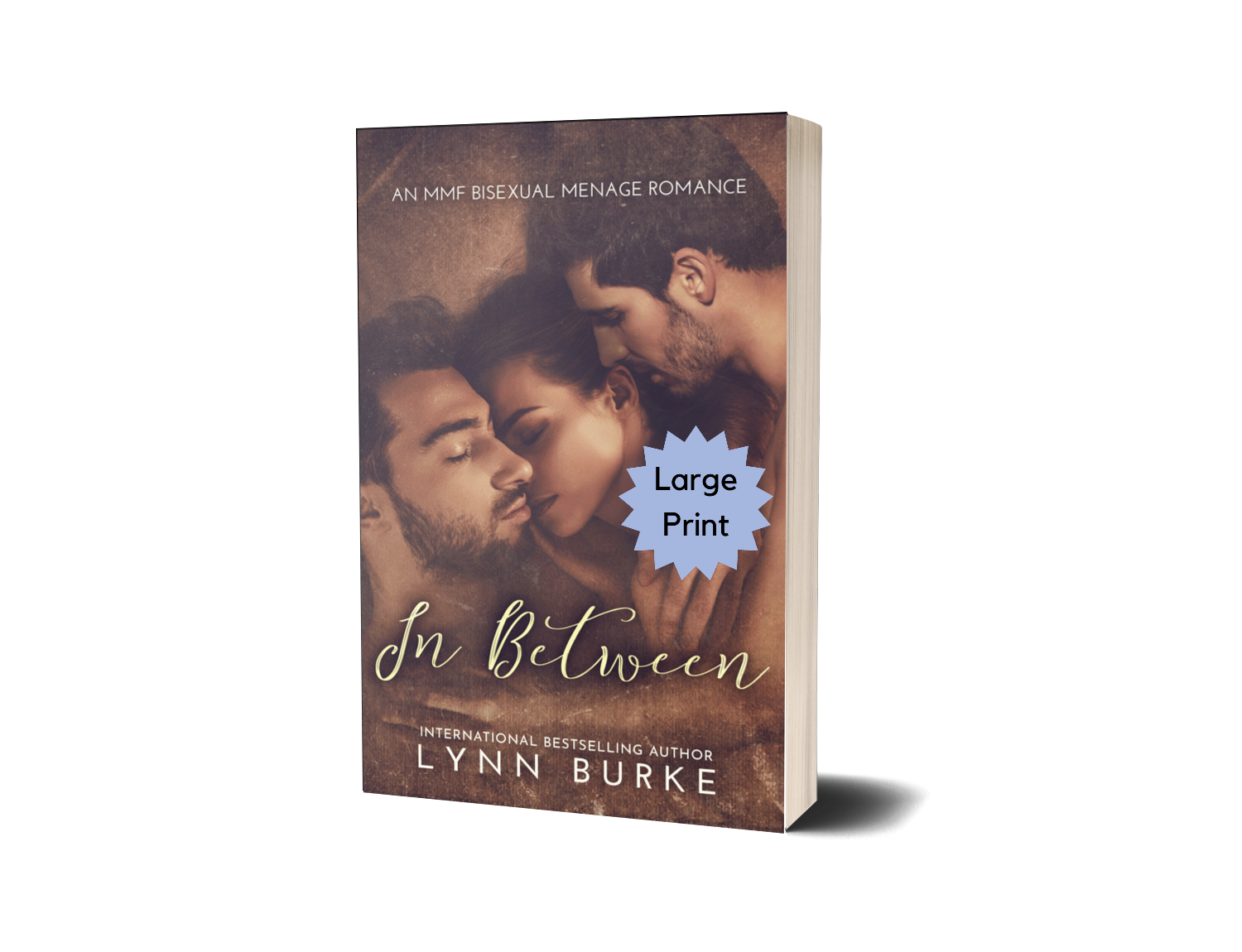 In Between Signed Large Print by Lynn Burke