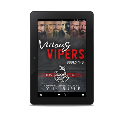 Vicious Vipers MC Books 1-6 Complete Collection by Lynn Burke IS A MOTORCYCLE CLUB ROMANTIC SUSPENSE SERIES