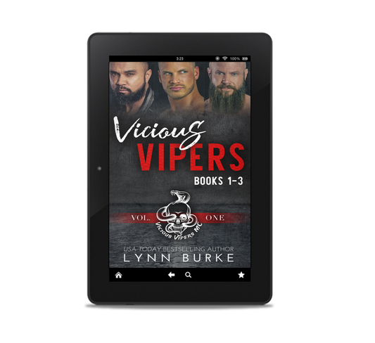 Vicious Vipers MC Vol 1 Ebook Collection by Lynn Burke  IS A MOTORCYCLE CLUB ROMANTIC SUSPENSE SERIES 